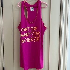 North Face Can't Stop Purple Racerback Tank